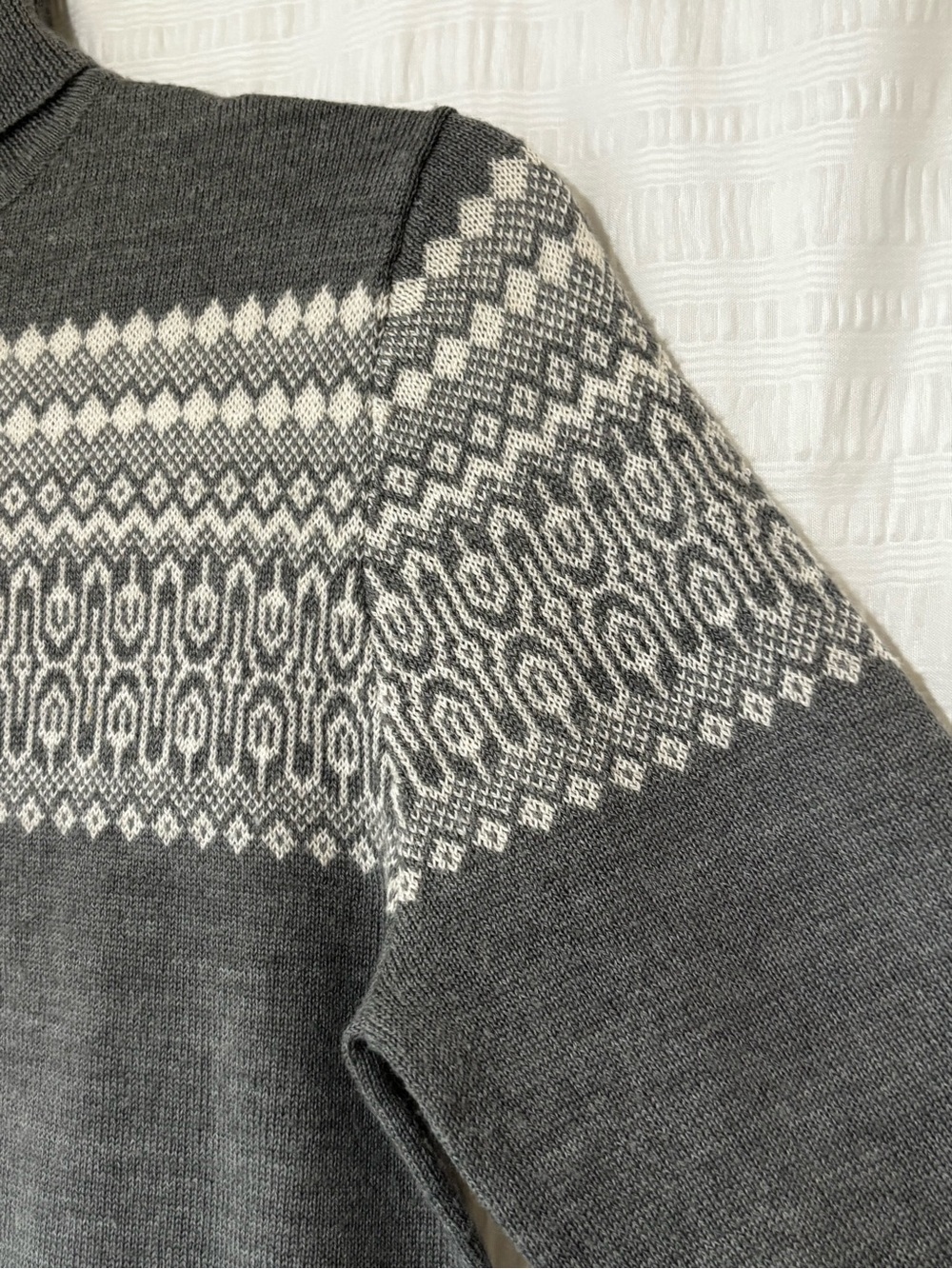 Ann Taylor Loft Fair Isle Cashmere & Merino Wool Knit Sweater Sz Small - Picture 5 of 9